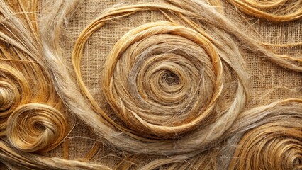 Earthy texture with swirling patterns of flax fibers