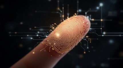Fingerprint scan technology for secure access and biometric identification authentication system