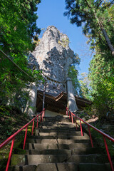 秋の妙義山 中之嶽神社　群馬県下仁田町