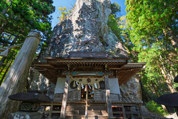 秋の妙義山 中之嶽神社　群馬県下仁田町