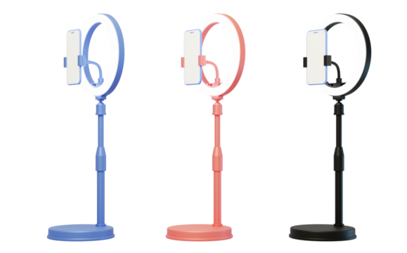 Live-streaming host video online phone stand 3D