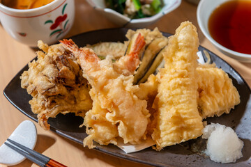 てんぷら、天ぷら、天麩羅、定食