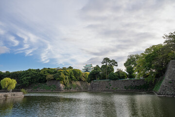 外濠越しに見る名古屋城　愛知県名古屋市