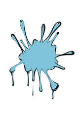 Blue splash