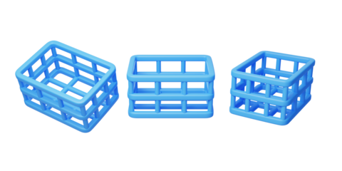 Free e-commerce shopping basket supermarket purchase add-on 3D