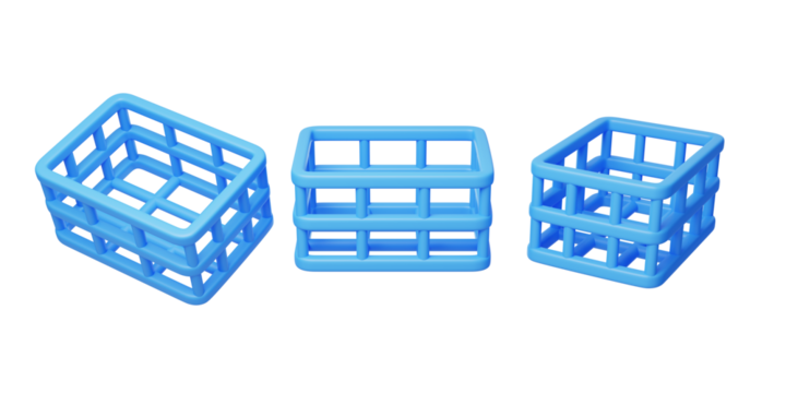 Free e-commerce shopping basket supermarket purchase add-on 3D