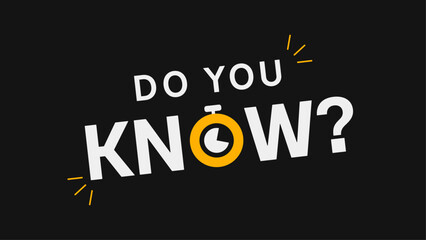 Do You Know typography Design - Do You Know Logo Design