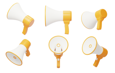 E-commerce loudspeaker promotion sales promotion amplification 3D