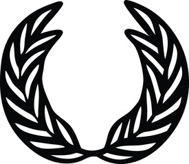 Classic laurel wreath symbol of victory achievement and recognition timeless decorative element for design projects