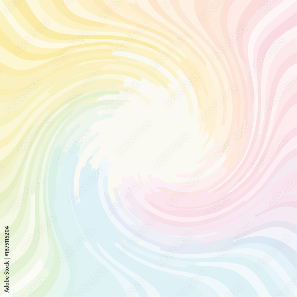 Poster abstract pastel spiral pattern with curving lines 1