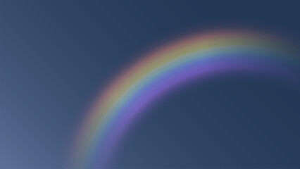 Realistic rainbow. Colorful rainbow in arc shape, full color spectrum, Vector illustration. Rainbow, effect after rain. Vector illustration. Transparent rainbows. 