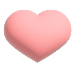 立体的なかわいいピンクのハートアイコン