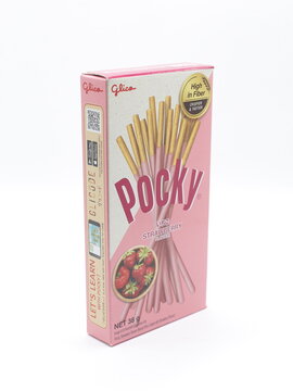 Glico pocky strawberry box in Manila, Philippines