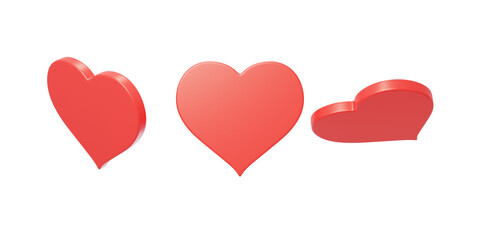 Chess and Card Entertainment Game Suit Points Red Heart 3D