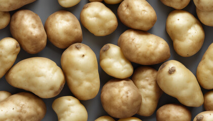 Organic Potatoes Isolated for Packaging Design - HD - Colored Light
