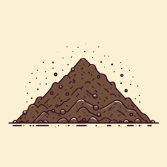 illustration of a pile of soil