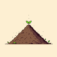 illustration of a pile of soil