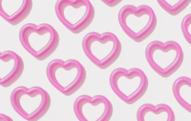 Valentine's Day Qixi Romantic Love Happiness Heart 3D
