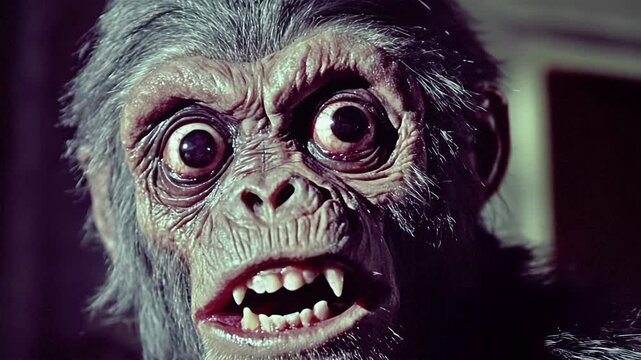 Scary halloween monster, movie 80s style.