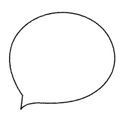 手書き 吹き出し 会話・コメント・漫画・セリフなどアイコン