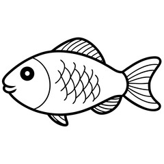 vector illustration of a fish