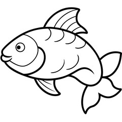 vector illustration of a fish