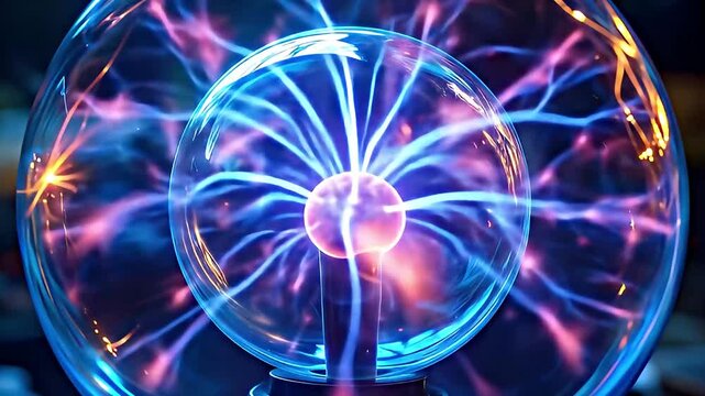 Plasma Ball Energy Display Close-Up