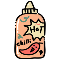 Cute Hot Chili Sauce Bottle
