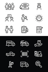 Business and strategy icons set