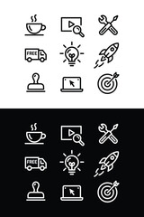 Minimalist icons set