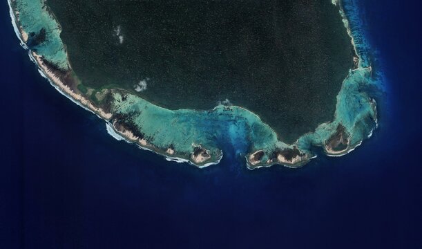 North Sentinel Island: High-Resolution Satellite View of the Isolated and Uncontacted Island