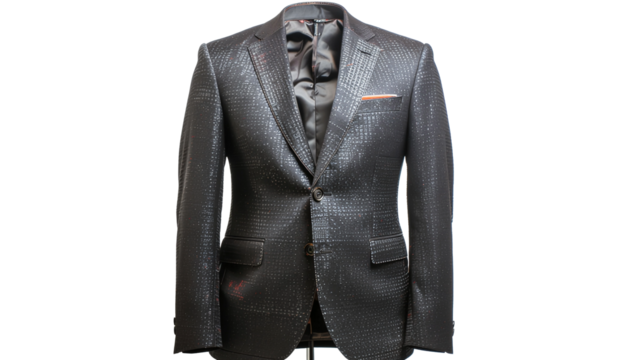 Realistic Black Suit Jacket – Business Fashion Clothing