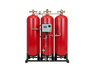 Reliable red fire suppression system for industrial safety, a modern solution for protecting assets and ensuring compliance with safety regulations