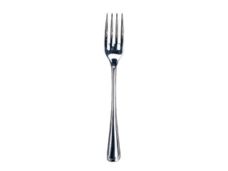 Elegant silver fork isolated on black background simple minimalist design, Isolated On White Background, Png Transparent