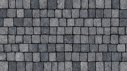 Fine-grained seamless gray cobblestone texture with subtle color shifts, ideal for detailed urban and construction visualizations