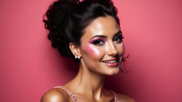 Trendy Prom Makeup Inspiration: Flawless Radiant Looks with Vivid Hues & Expert Techniques for Upscale Events - Explore Dynamic Styles & Sophisticated Artistry in Our Photo Stock Collection