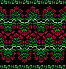 Fabric pixel abstract geometric pattern Thai pixel style design for clothing, fabric, background, wallpaper, wrapping, batik. Knitwear, Embroidery style. Aztec geometric art ornament print.