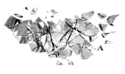 Shattered glass, abstract design