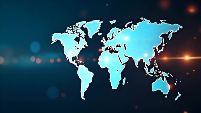 Modern digital visualization depicting global trade realignment characterized by innovative cross border strategies efficient logistics and transformative international market dynamics in  Photo Stock