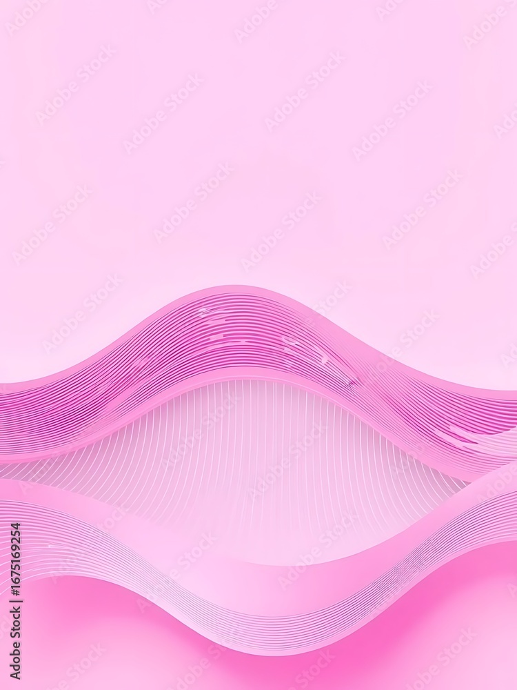 Fototapete abstract flowing pink wave with subtle texture and soft light creating a gentle organic and modern b