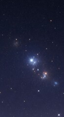 Fototapeta premium Celestial spectacle, starry night scene with glittering constellations