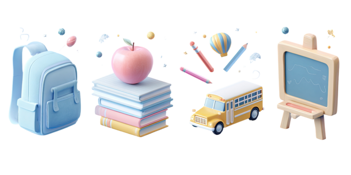 Back to school cartoon illustration