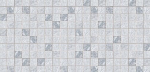 Grey marble mosaic tile background, intricate geometric pattern, stone texture, marble mosaic