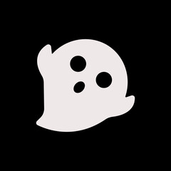 Cute ghost creation kit icon.Halloween spooky monsters, scary spirit or poltergeists at night. cartoon ghosts. cute ghost creation kit, changeable face, flat design icon. sticker, clipart,vector.