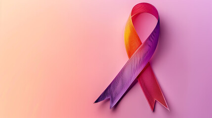 July 30 awareness ribbon vector, human trafficking awareness info graphic, minimalist style, soft gradient backdrop, sharp clean lines, isolated icon design