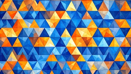 Vibrant triangle pattern background
