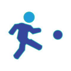 football icons. simple colored vector