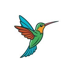 hummingbird and flower