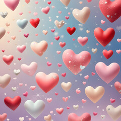 seamless pattern with hearts