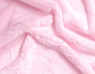Soft pink plush fabric texture
